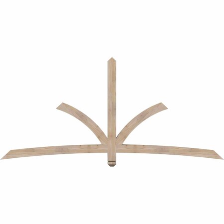 Ekena Millwork Davenport Smooth Timber Gable Bracket, Douglas Fir, 96"W x 44"H x 3 1/2"D x 3 1/2"F, 11/12 Pitch GBW096X44X0404DAV00SDF